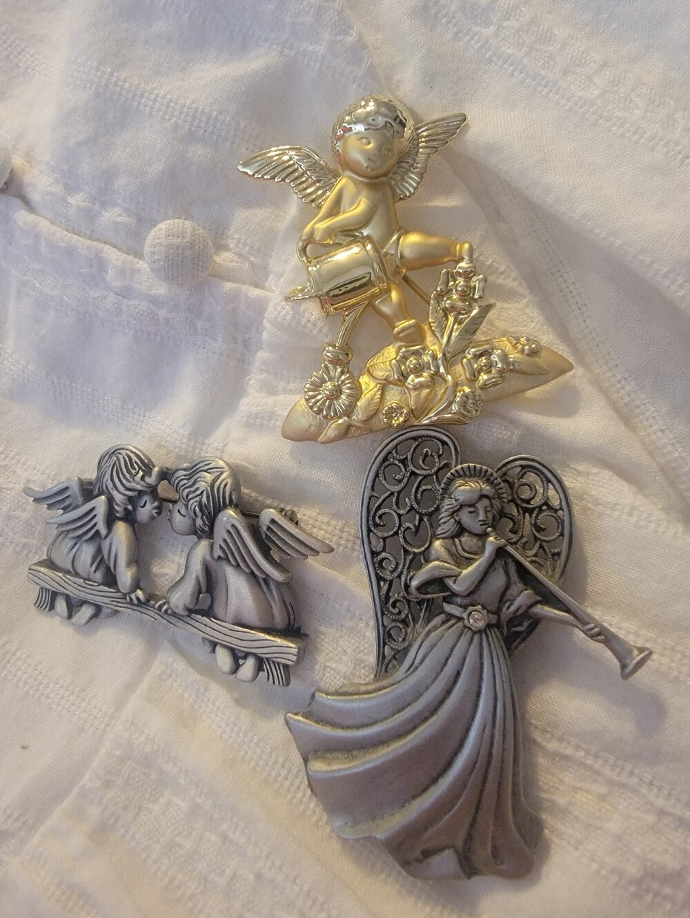 Vintage Angel Brooches All Marked